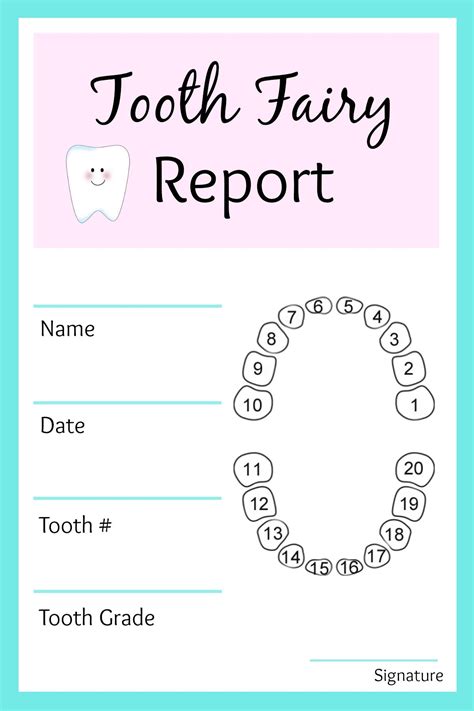 free editable tooth fairy letter|tooth fairy chart free printable.